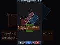 Euclid's Windmill Proof for Pythagorean Theorem #geometry #pythagorean_theorem #proofs