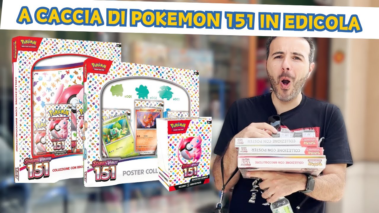 A CACCIA DI POKEMON 151 NELLE EDICOLE! - YouTube
