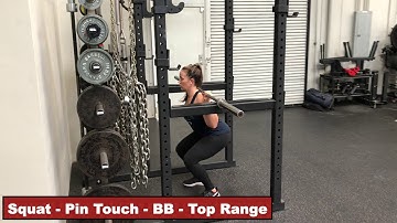 Squat - Pin Touch - BB - Top Range | GRF Exercise Database