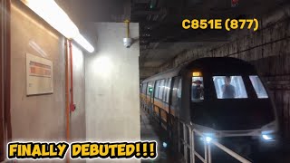 (Finally Debuted)(Old Ann) SMRT Alstom C851E (877)  CC16 Marymount - CC19 Botanic Gardens