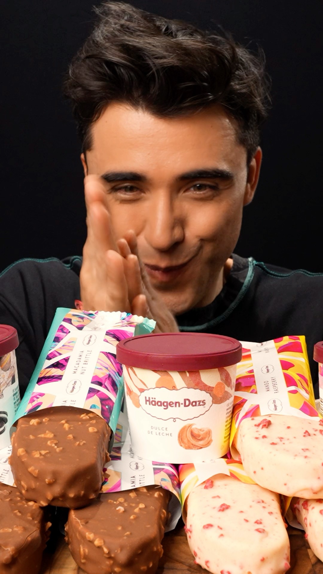I got 1, 2, 3 … a lot of Häagen-Dazs chocolate ice cream!