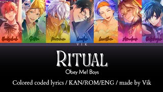 【OM!】Ritual | Obey Me! Boys | color coded lyrics【KAN/ROM/ENG】