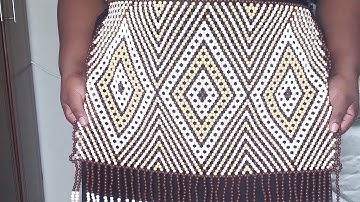 beaded apron tutorial part 1. |begginer bead tutorial| bead work | zulu beads
