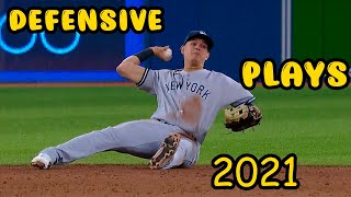 Gio Urshela - Defensive Highlights - 2021