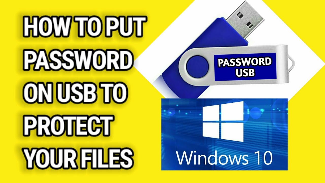how-to-put-and-remove-password-usb-flash-drive-video-tutorial-2020