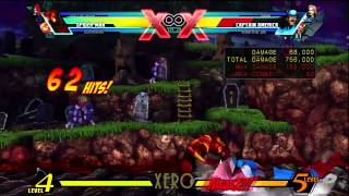 UMvC3 Spidey Super Jump Air Throw Conversion