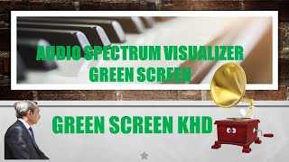 AUDIO SPECTRUM VISUALIZER GREEN SCREEN || SOUND EFFECT GREEN SCREEN