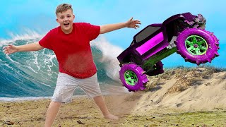 RC Car Flip Jump At The BEACH! High Speed Racing! by Kyle's Toys & Games 78,186 views 1 year ago 8 minutes, 2 seconds