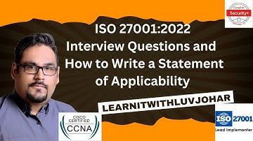 ISO 27001:2022 How to Write a Statement of Applicability | ISO 27001:2022 Implementation