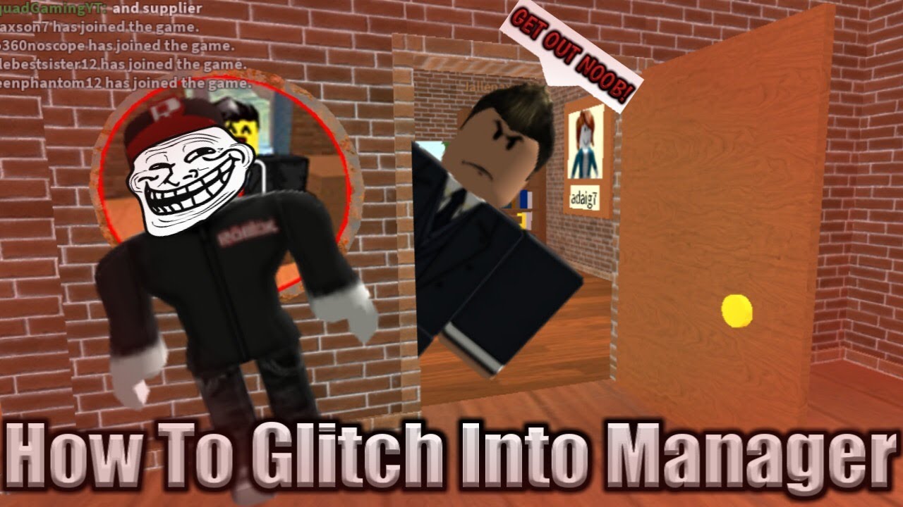 How To Glitch In The Manager S Office Roblox Work At A Pizza Place Youtube - roblox work at a pizza place glitch open managers door youtube