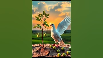 The elder pigeon plants a guava tree and waters it then the farmer eats the fruit 😭 #ai #pigeon