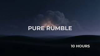 Only Soft Distant Thunder Rumble | Continuous Low Storm for Sleep | 10 Hours Black Screen No Ads screenshot 5