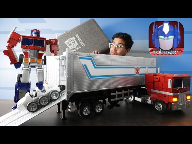 Unboxing World's FIRST Auto-Converting TRAILER + ROLLER! Robosen