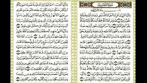 سورة التحريم القارئ علي احمد المهري