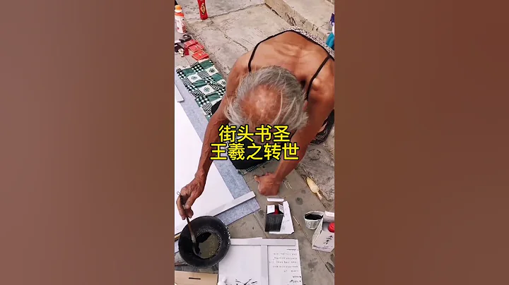 大师一身傲骨，奈何街头流浪？#书法 #毛笔字 - 天天要闻