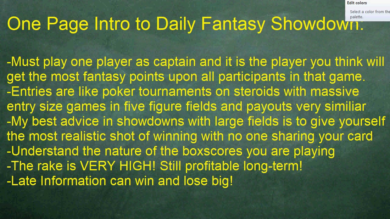 Strategies in Winning Daily Fantasy Showdowns - Pro Bowl Edition
