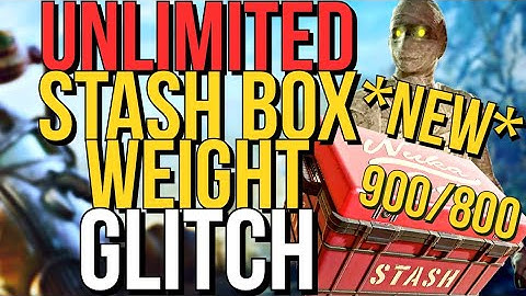 Fallout 76 Unlimited Stash Box Weight Glitch! Store Unlimited Amount of Junk! No Weight Limit *NEW*