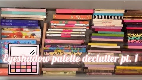 MASSIVE EYESHADOW PALETTE DECLUTTER PART 1 | beauty_by_say
