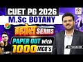 CUET PG 2026 Msc Botany 1000 MCQ 60 Days for BHU, DU  &amp; All | By Vikas Sir || Study Capital ||