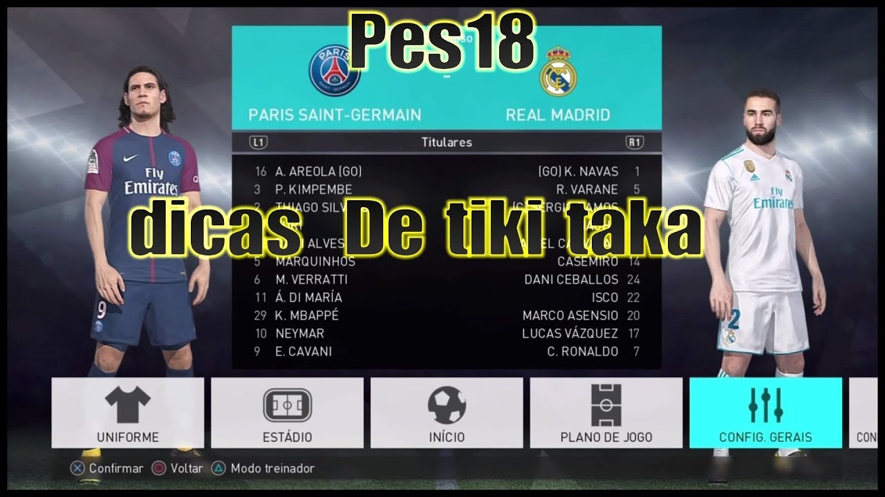 PES18 DICAS |TIKI TAKA ULTRAPASSAGEM !PS4\PS3\PC\ONE\XBOX360