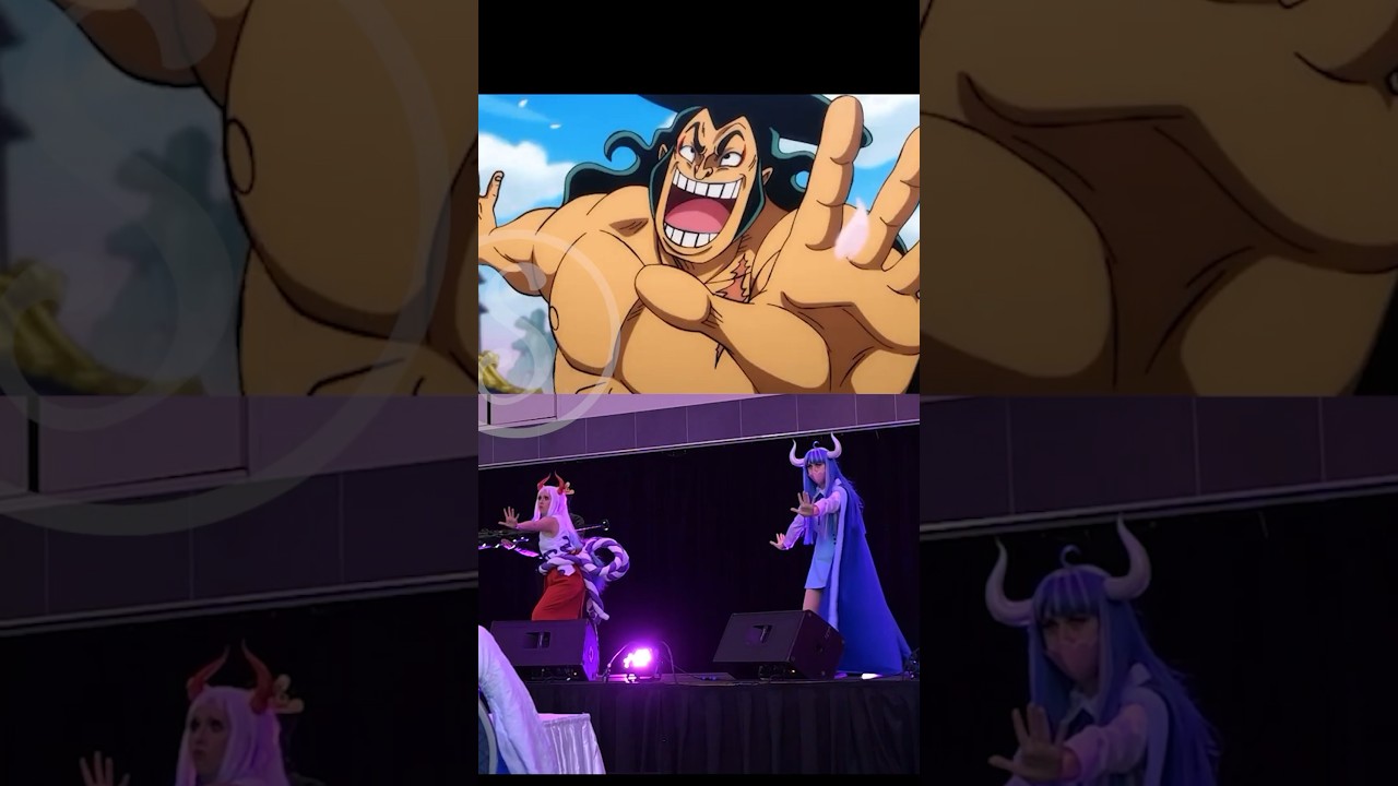 Yamato and Ulti do the Oden Dance #cosplay #anime #yamato #ulti #oden #onepiece