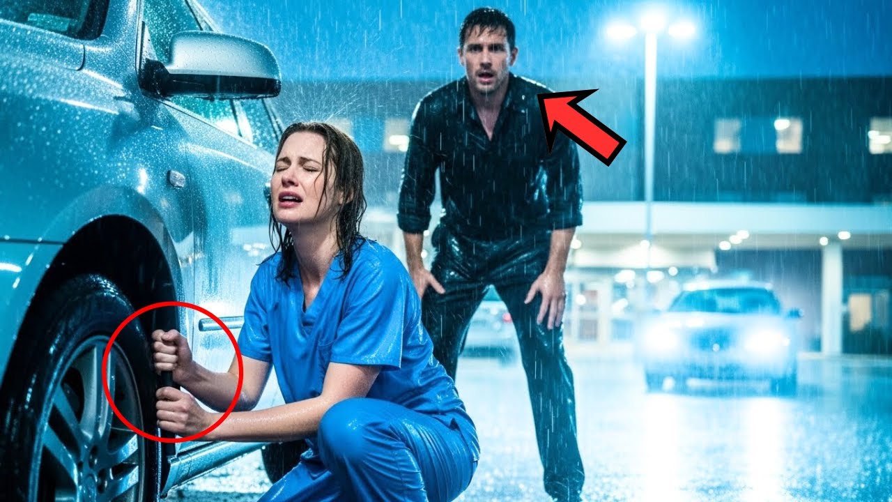 Single Dad Stops to Help a Female Nurse—Speechless When He Recognizes the Face He Couldn’t Forget