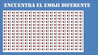 Encuentra el emoji diferente ¡Imposible adivina todos los emojis!