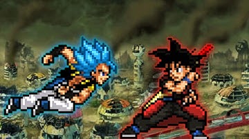 Gogeta TP OP(All Form)(New) VS Xeno Goku OP(All Form) in Jump Force Mugen