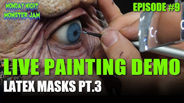 How to Paint Skin on Latex Masks w/ Casey Love Pt.3 - Monday Night Monster Jam - Ep.9