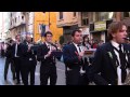 Banda de música en las Fallas de Valencia 2013.
