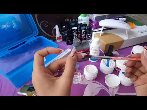 شرح عن محتويات صندوق اكريلك باودر وطريقة استخدامه