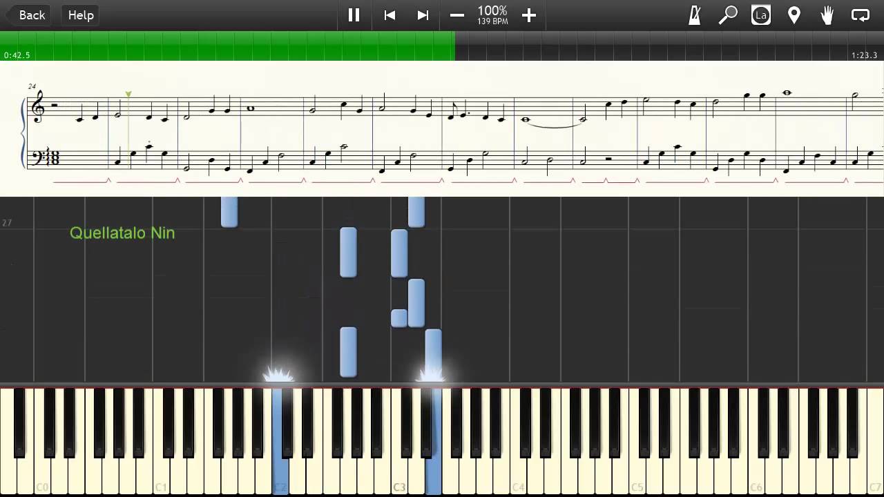 Fractale ~ Down By The Salley Gardens - piano simple arrange Fractale ~ Down By The Salley Gardens - piano simple arrange