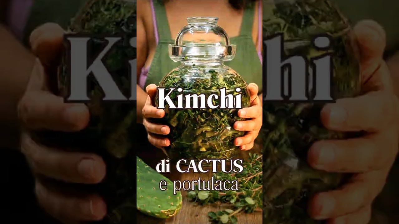 Kimchi di CACTUS: fico d'India e portulaca fermentati. Facilissimo!
