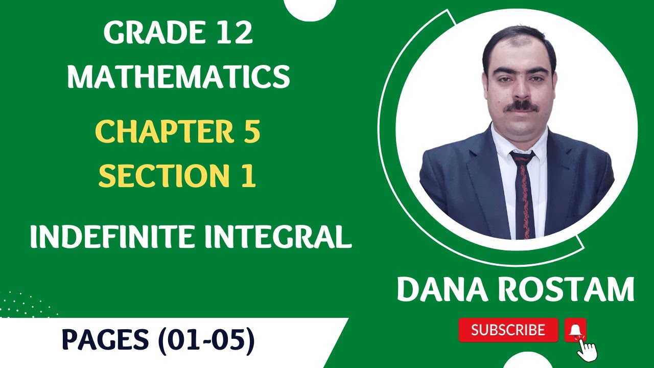 Chp5 Sec1 Indefinite Integral  تەواوکاری بێسنوور