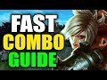 How to Riven Fast Q Combo (Animation Cancel) - Season 10 Riven Guide