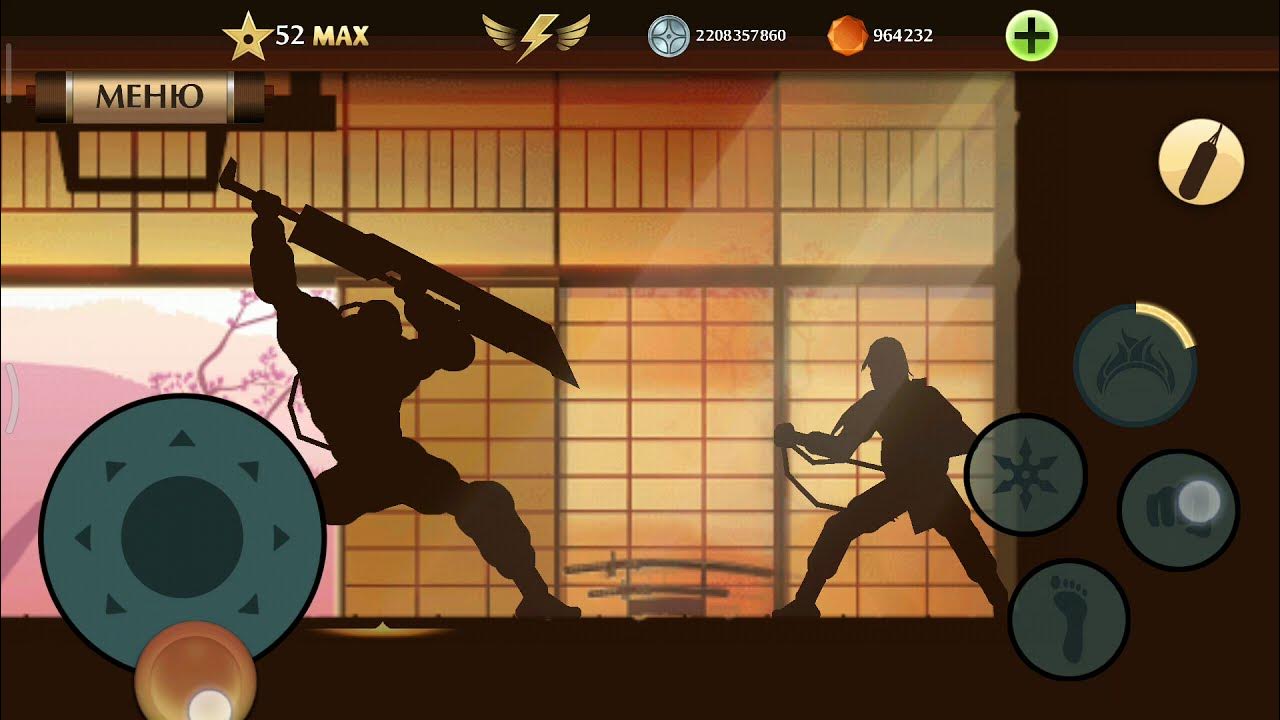 Shadow fight 2 меню титан