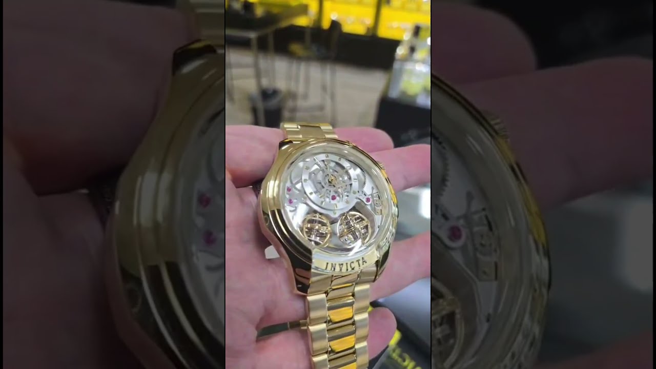 Invicta Specialty Twin Axis Men's Watch - 46mm, Gold (48900)