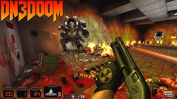 DN3DooM [Duke Nukem3D in Doom] | Honte Remastered Experimental - MAP08: Tricks and Traps | 4K/60