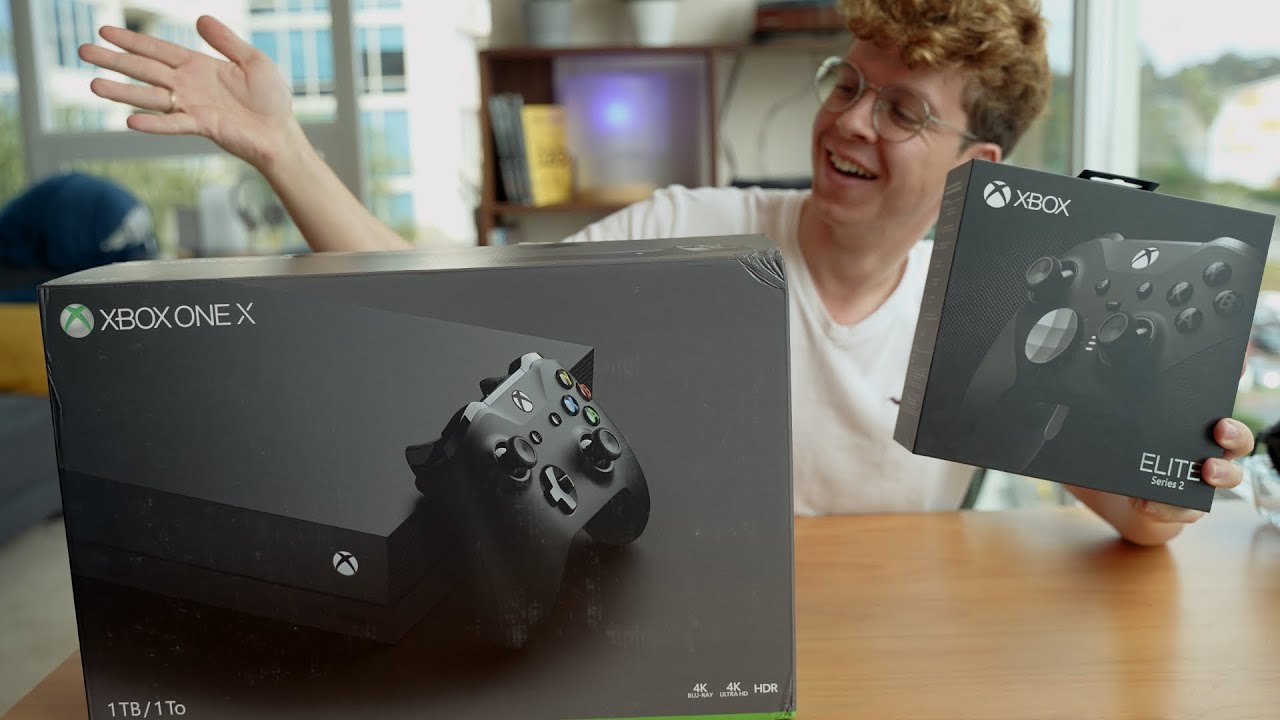Xbox One X + Elite 2 Unboxing y primeras impresiones YouTube