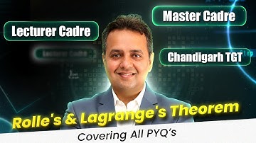 Chandigarh TGT Math 2025 | All PYQs of Rolle