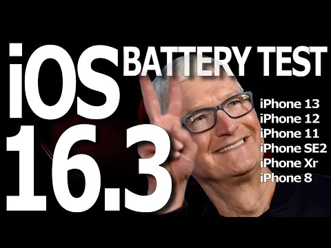 iOS 16.3 Battery Life Test -  - Surprisingly great results !
