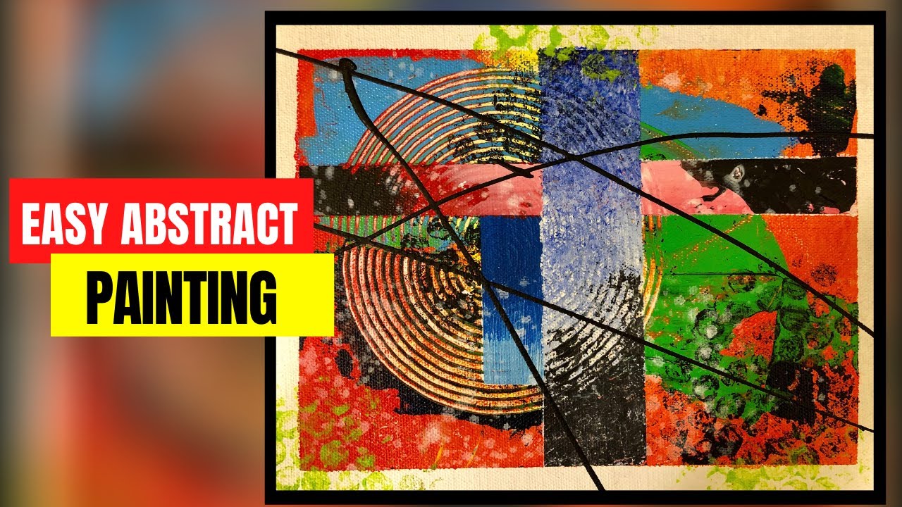 Abstract Painting for Beginners| Abstract Acrylic Painting | 6 - YouTube