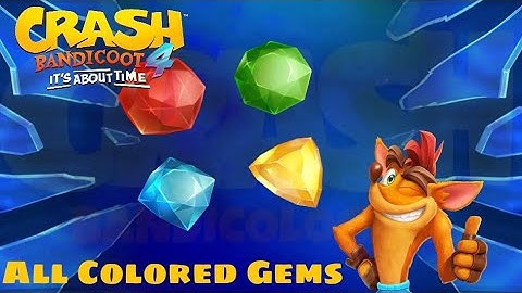 Crash Bandicoot 4: it’s about time (2020) all colored gems tutorial