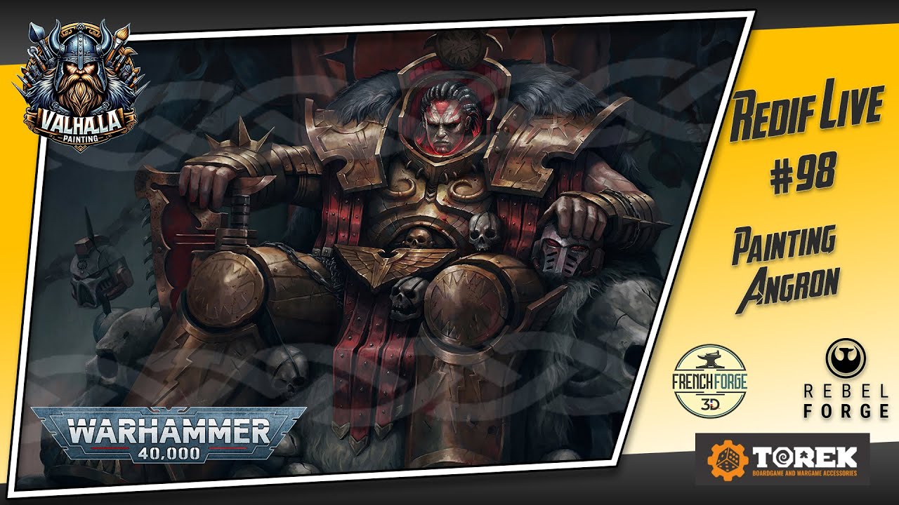 Step-by-step Angron World Eaters painting guide! Redif Live Ep 98|