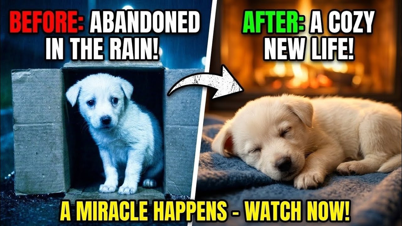 Abandoned Puppy Left in Rain Finds a Miracle! 🐾 Heartwarming Rescue ...