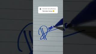 Ramdani signature by request #shorts