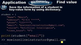 Applications of nested dictionary in daily life - Python by #Moein