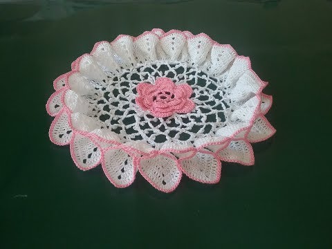 Салфетка объемная крючком/ Crochet napkin