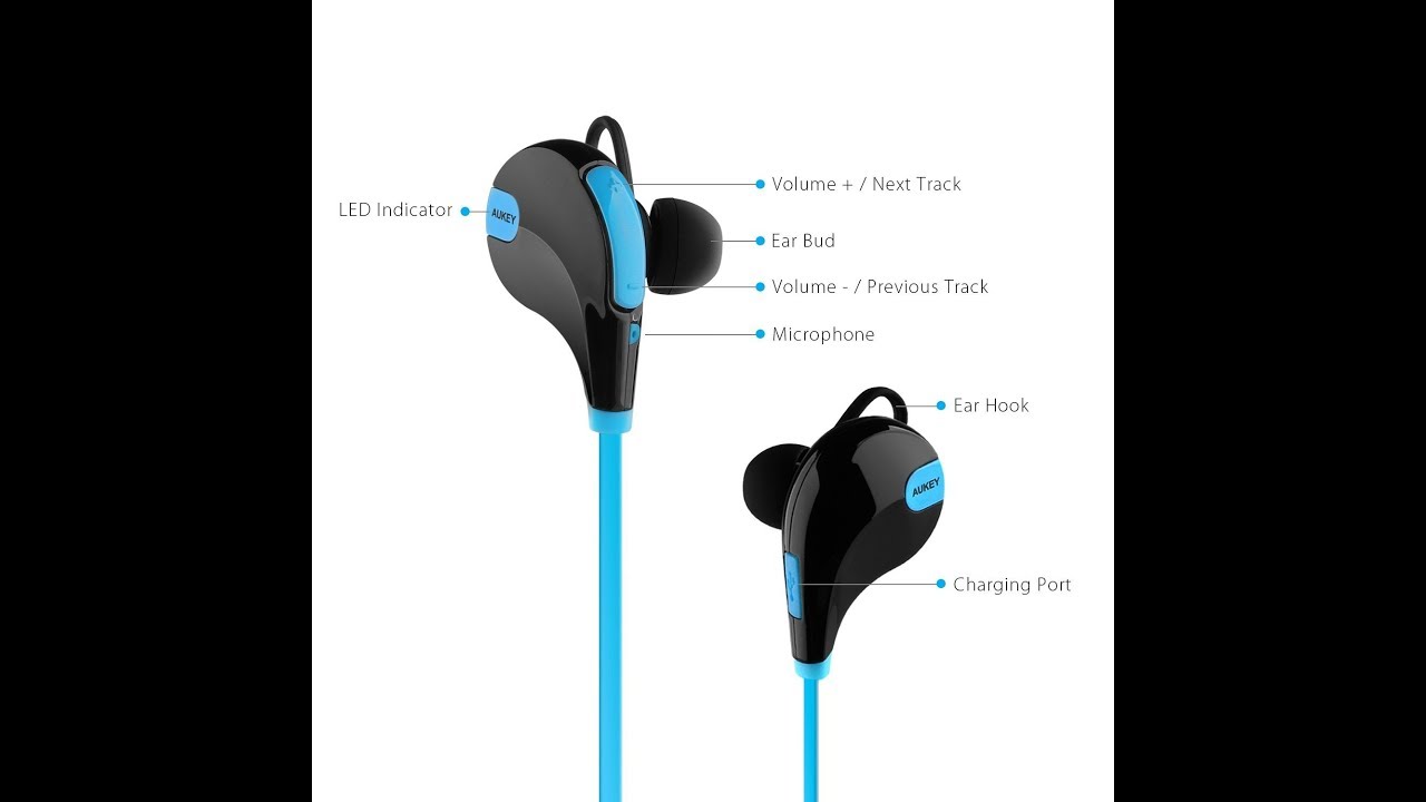 AUKEY Sport Bluetooth Headphone - Wireless 4.1 - 2160p 4K HD - YouTube