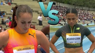 Abby Steiner Can Beat Sydney McLaughlin in the 200m (May 19, 2024)